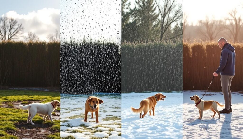 All-weather dog training techniques