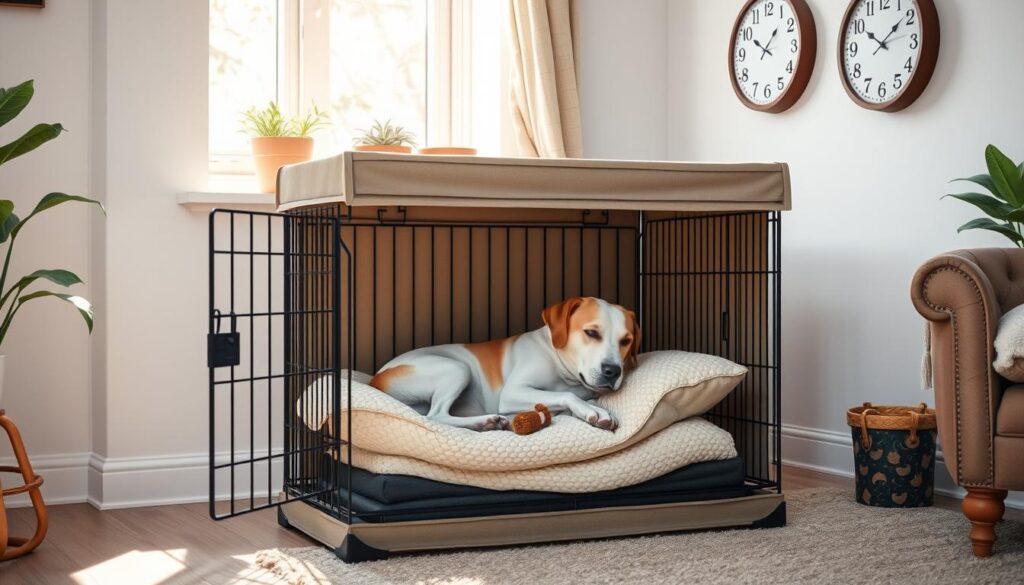 Crate training limits for adult dogs