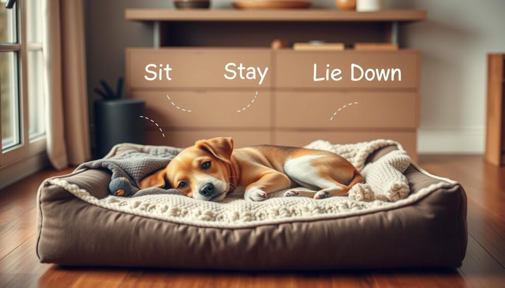 Dog bed commands