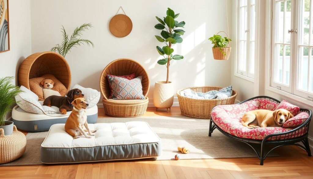 Dog bed selection options