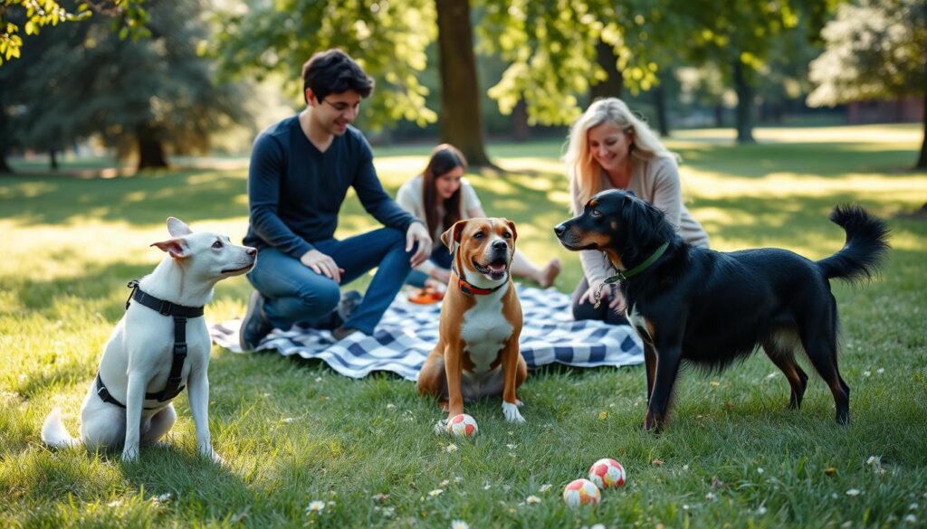 Dog excitement management techniques