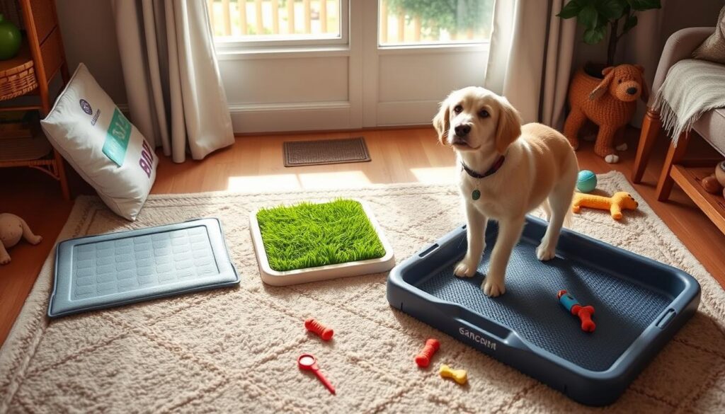 Indoor dog potty training methods