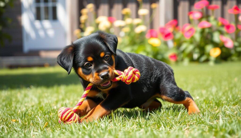 Rottweiler puppy behavior