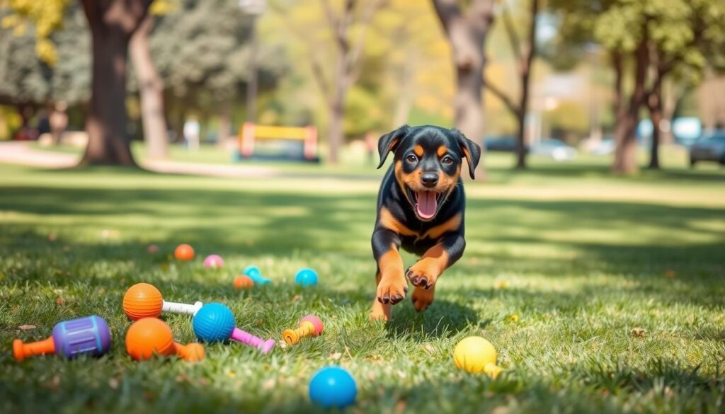 Rottweiler puppy exercise