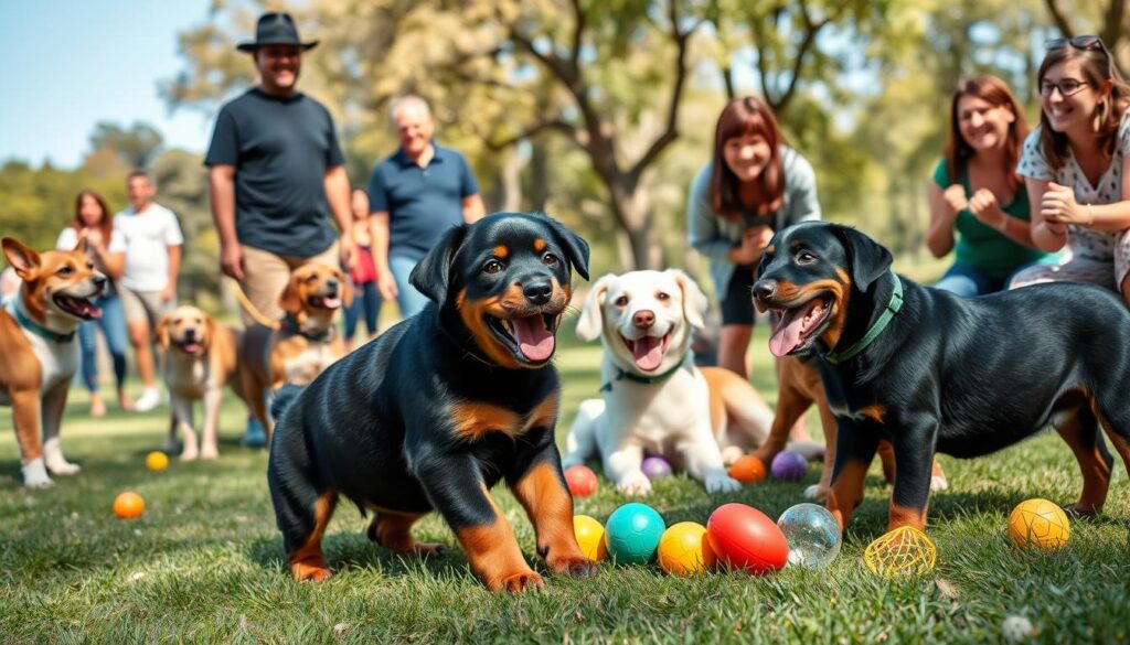 Rottweiler puppy socialization