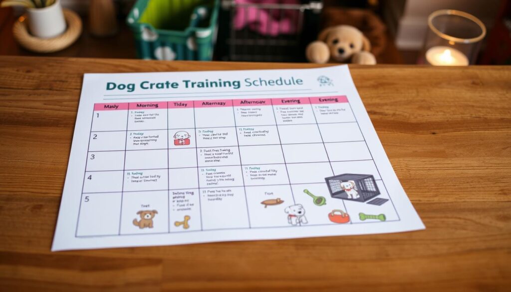 crate training schedule