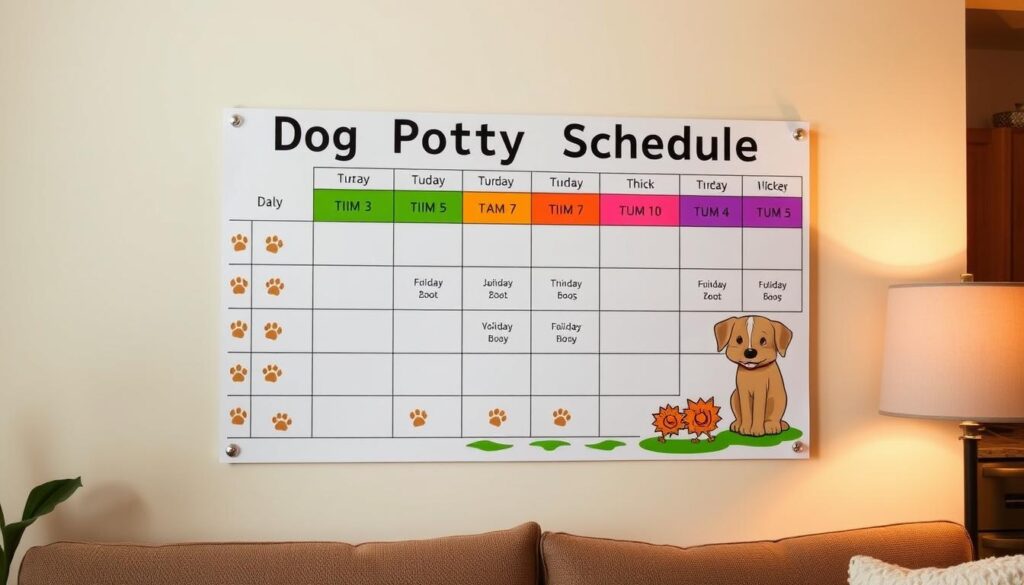 dog potty schedule