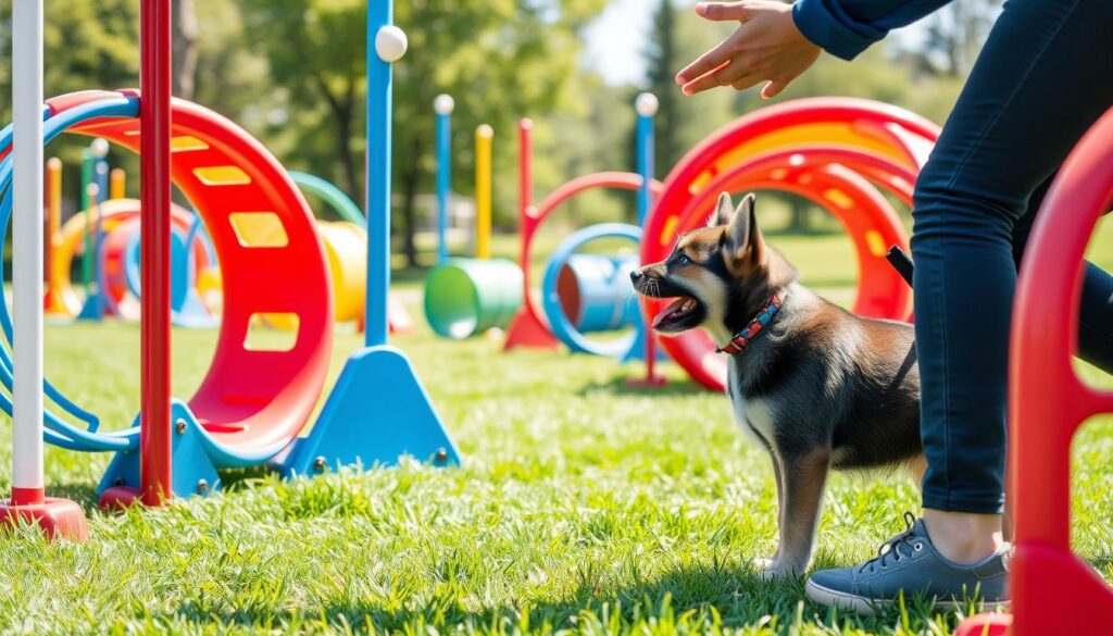 Adolescent puppy training