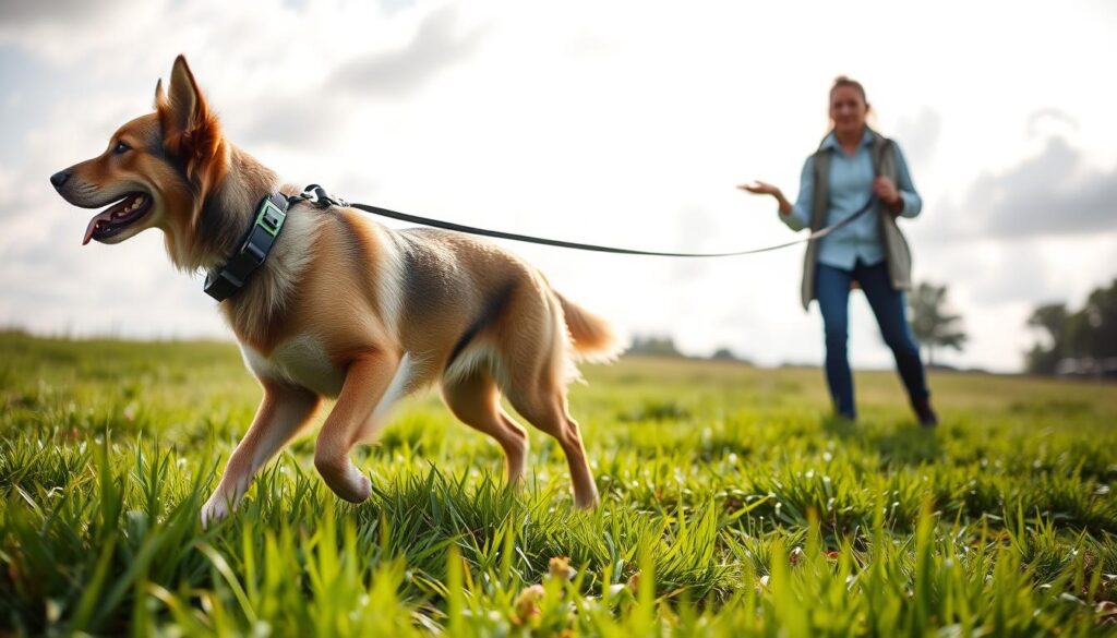 Advanced e-collar training for off-leash control