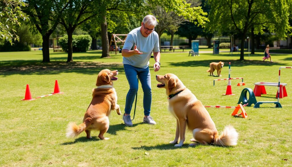 Daily dog training routine