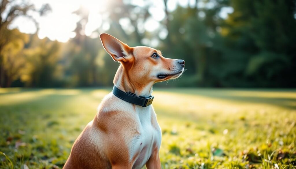 Dog focus training with vibration collar