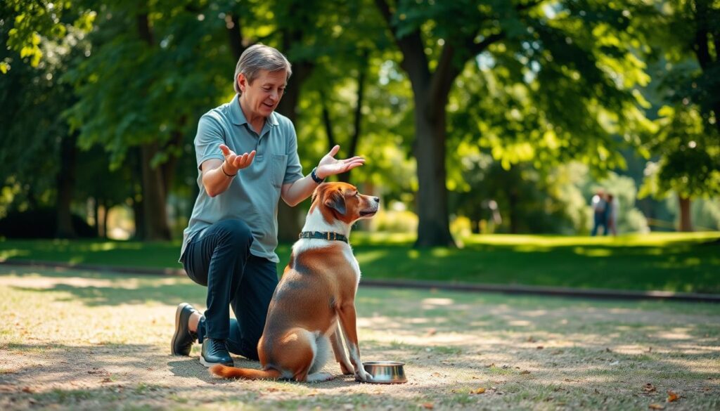 Dog obedience training