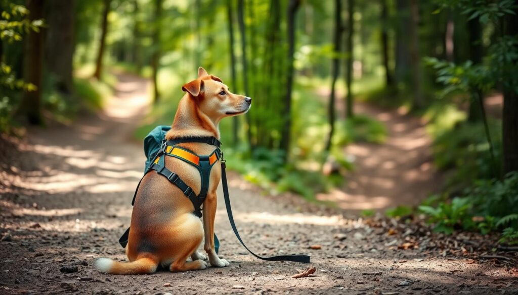 Dog obedience training for hiking