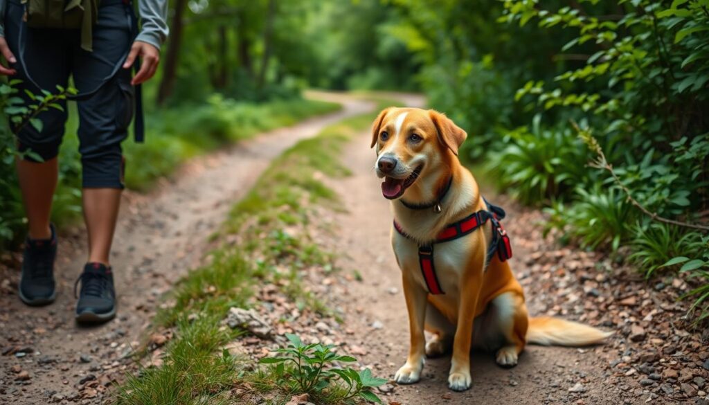 Dog safety commands training