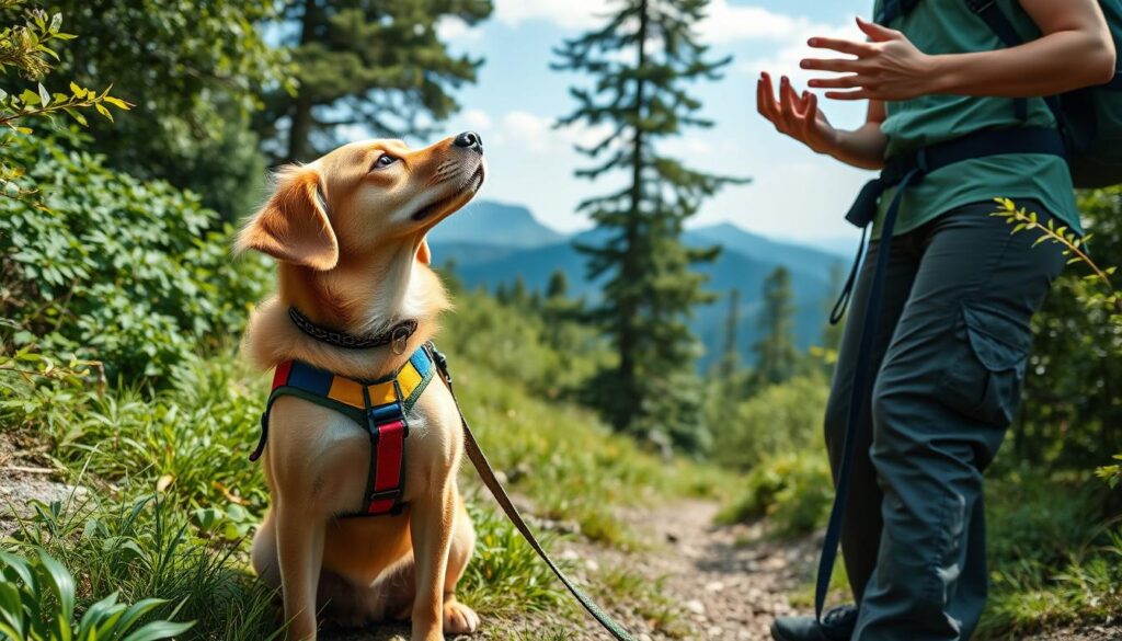 Dog training for trail safety