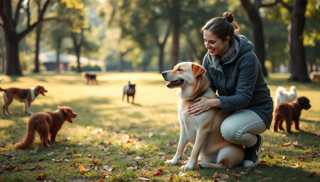 Establishing trust and leadership with dogs