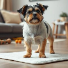 How to Train a Male Dog to Use Pee Pads