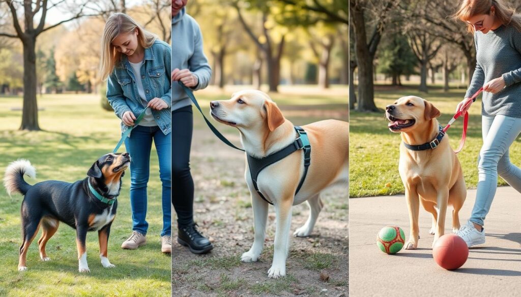 Leash training methods