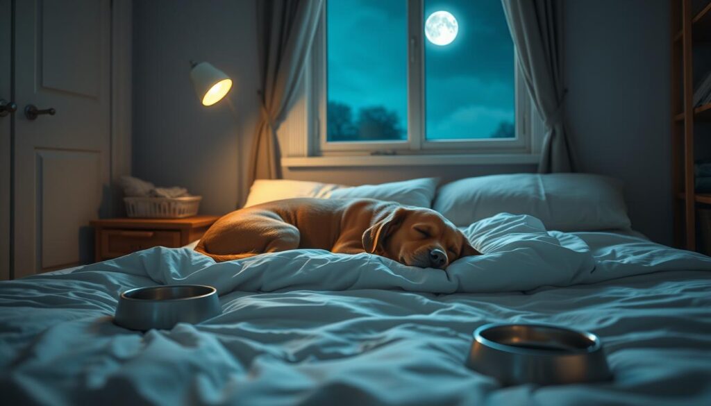 Nighttime routine for dogs