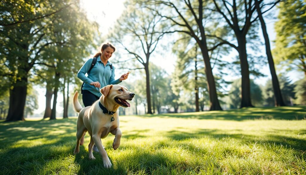 Off-leash dog training