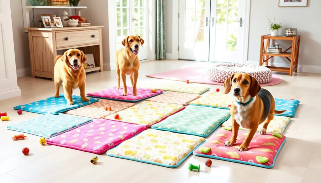 Pee pads for multi-dog potty training