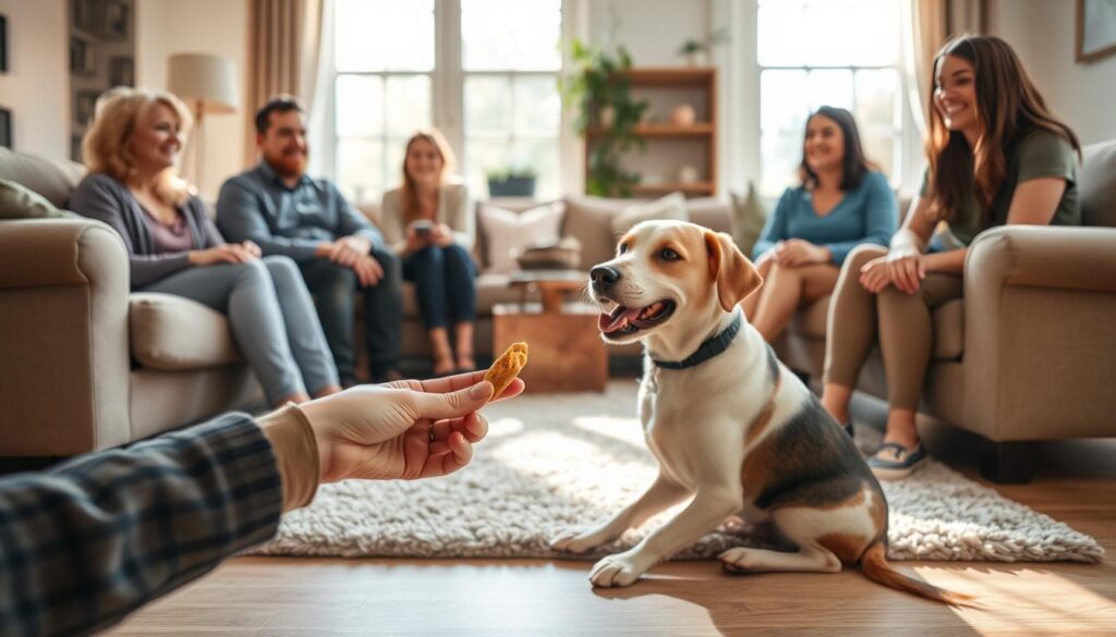 Positive reinforcement dog training