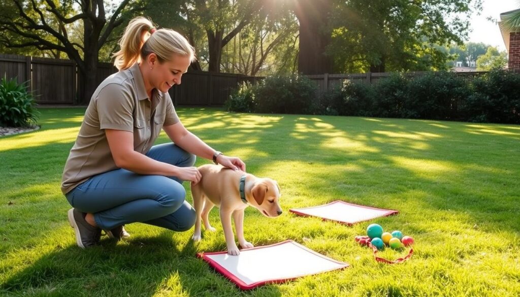 Professional dog potty training