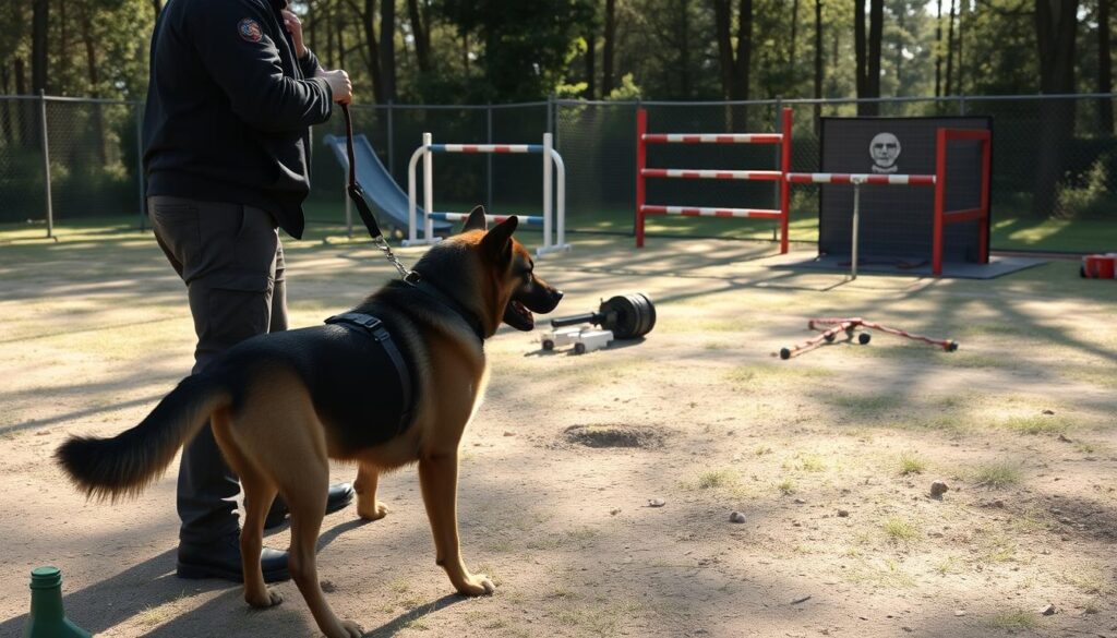 Protection dog scenario training