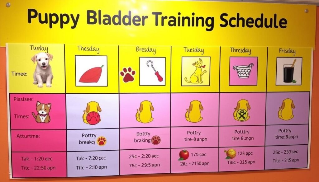 Puppy bladder training schedule