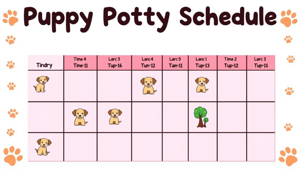 Puppy potty schedule