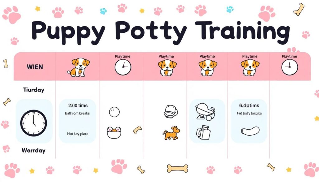 Puppy schedule for potty training