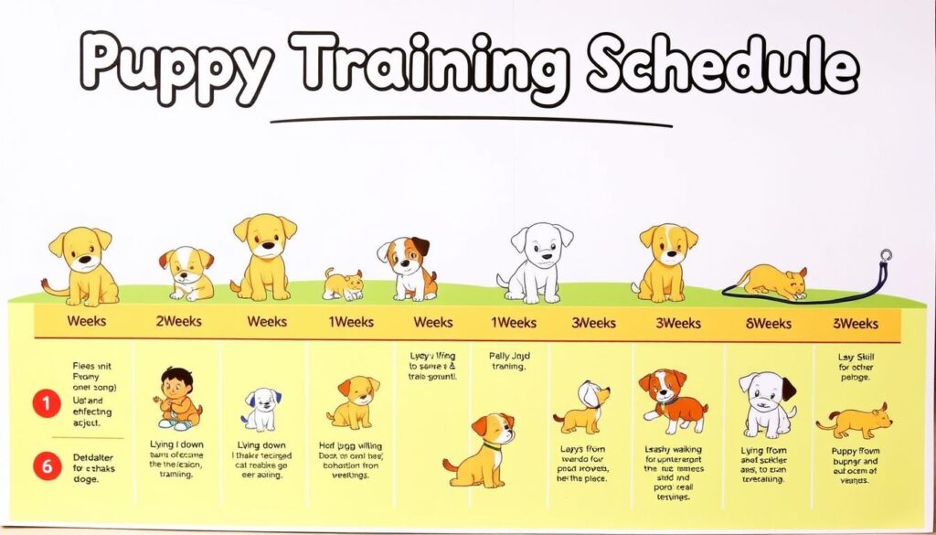 Puppy training schedule