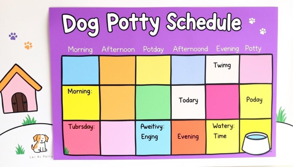 dog potty schedule