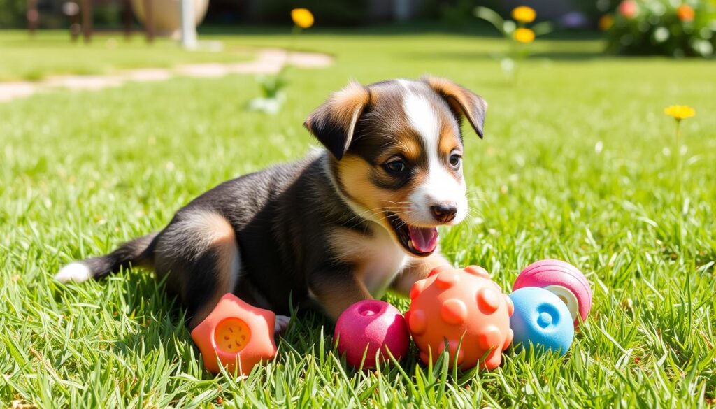 puppy bonding through playtime